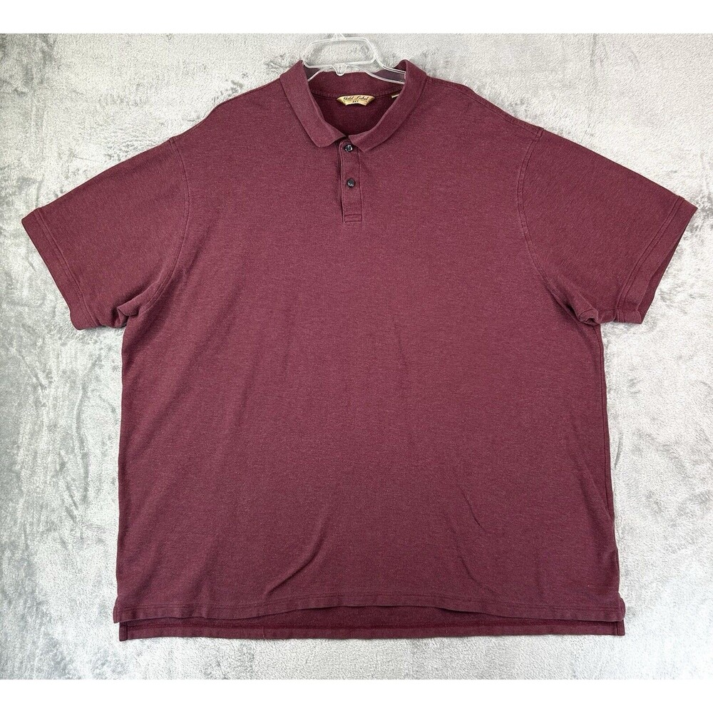 Roundtree & Yorke Gold Label Men’s Shirt Short Sleeve Polo Red Size 4XT